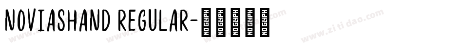 NoviasHand Regular字体转换